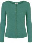 Jalfe "Cardigan Plain Merino" Emerald Melange 